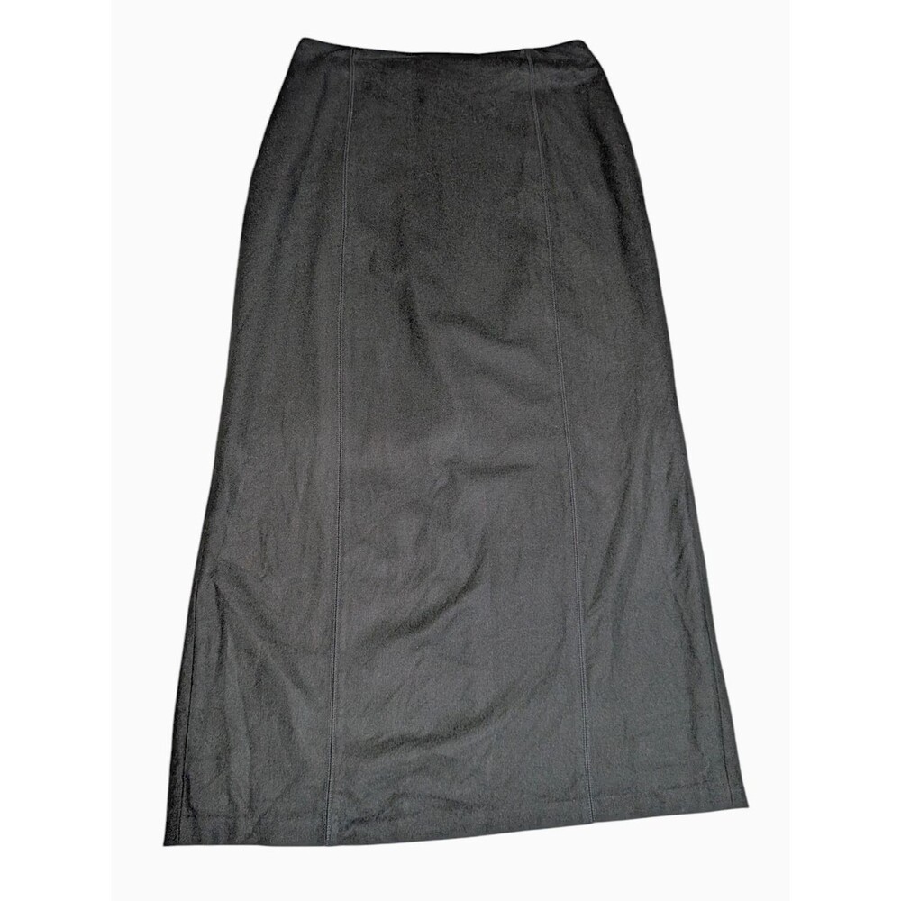 Eddie Bauer Maxi Skirt Black Wool Size 10
